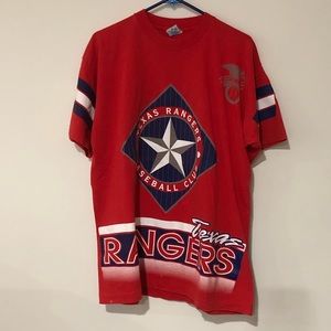 Texas Rangers MLB Vintage Baseball Shirt Large